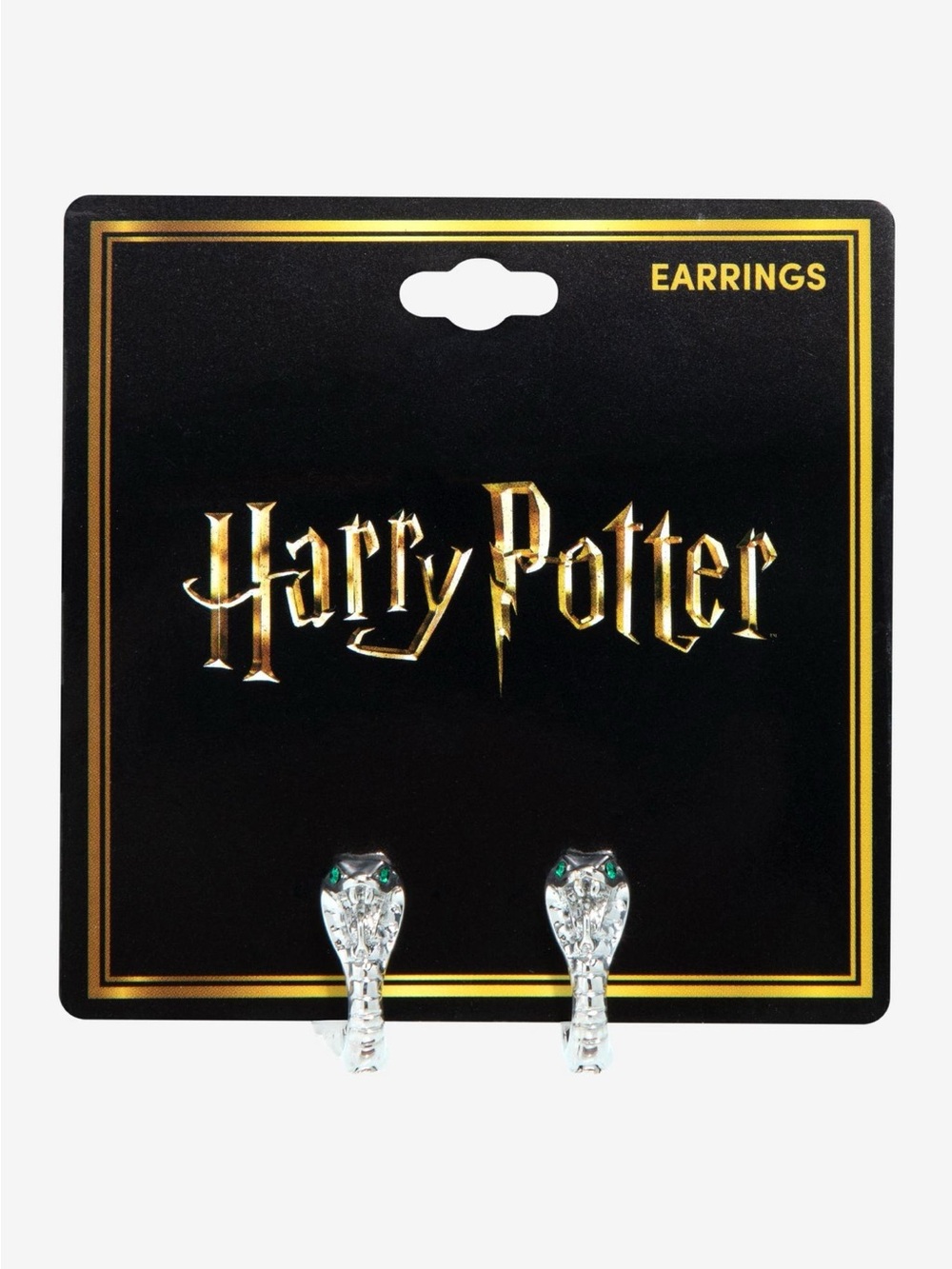 Harry Potter Slytherin Snake Huggie Hoop Earrings